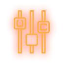 Abstract controls icon. Link to the You're in Control section.