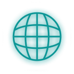 Stylized globe. Link to the Your World section.
